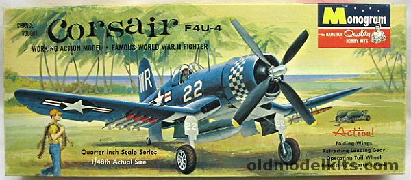 Monogram 1/48 Chance Vought F4U-4 Corsair US Marines or Navy - Four Star Issue (F4U4), PA82-149 plastic model kit